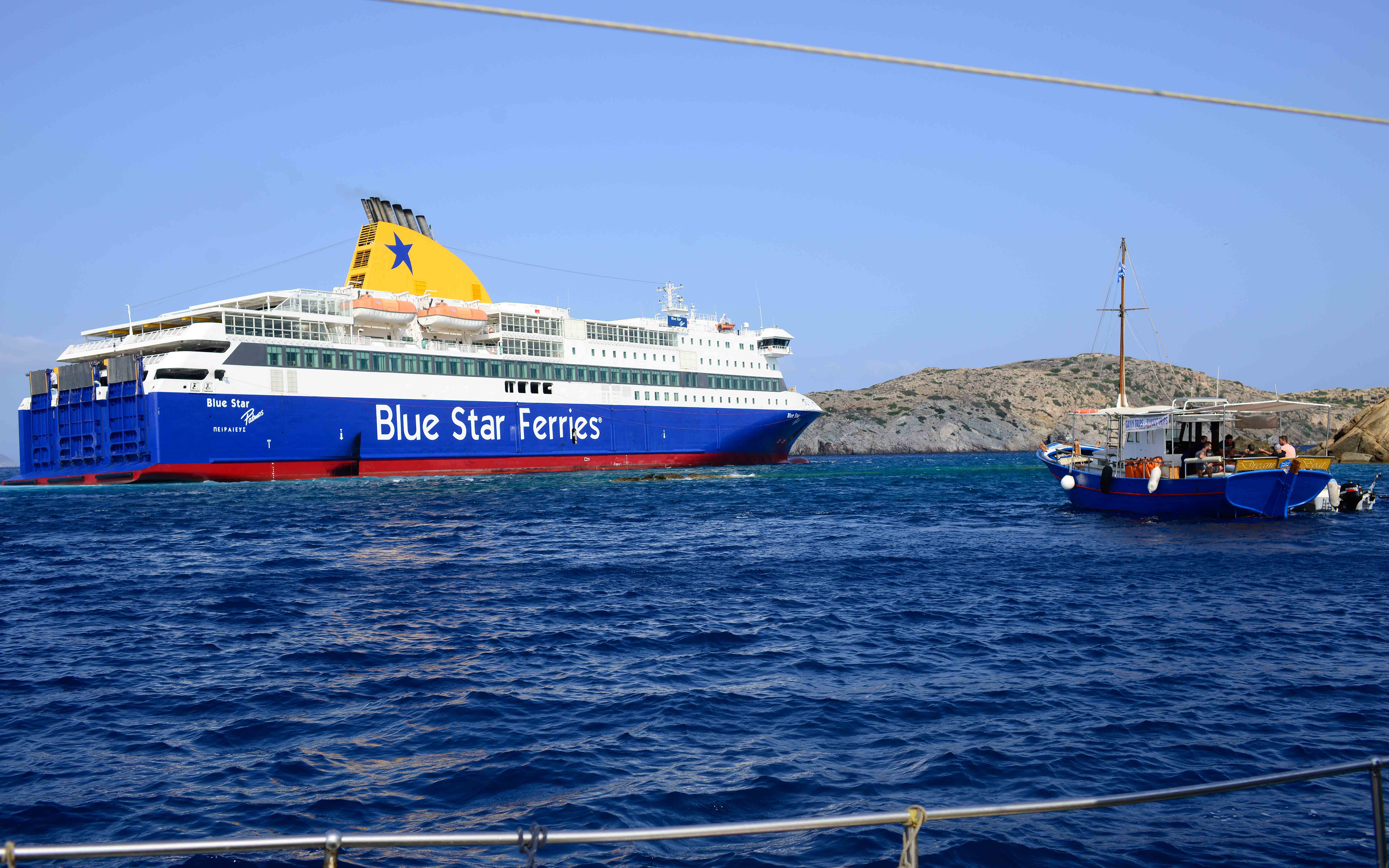 Blue Star Patmos aground2